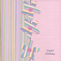Card Art shapes and papers collage card 4